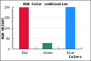rgb background color #C61CC8 mixer