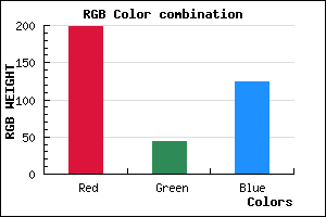 rgb background color #C62C7C mixer