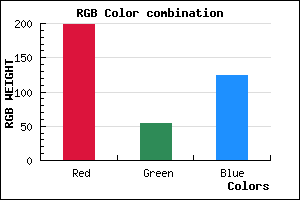 rgb background color #C6367C mixer