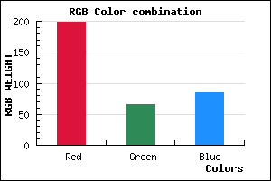 rgb background color #C64155 mixer