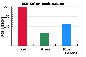 rgb background color #C6426D mixer