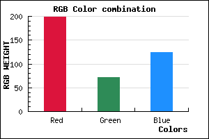 rgb background color #C6487C mixer