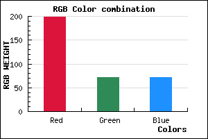 rgb background color #C64848 mixer