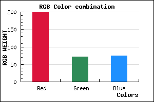 rgb background color #C6484B mixer