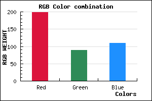 rgb background color #C6596D mixer