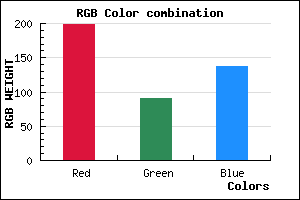 rgb background color #C65A89 mixer