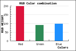 rgb background color #C65A62 mixer