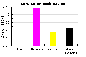 #C768A4 color CMYK mixer