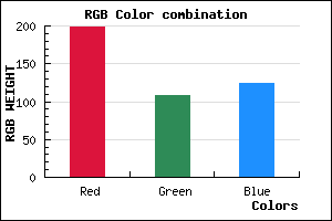 rgb background color #C76C7C mixer