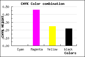 #C76C96 color CMYK mixer