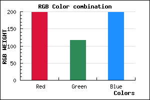 rgb background color #C775C6 mixer
