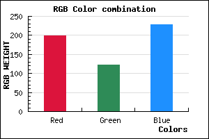 rgb background color #C77BE5 mixer