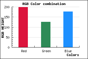 rgb background color #C77EB0 mixer