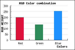rgb background color #C787FD mixer