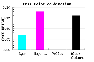 #C7AFD5 color CMYK mixer