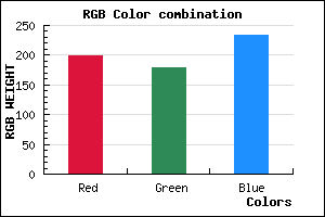 rgb background color #C7B2EA mixer