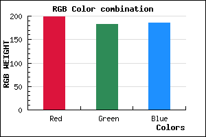 rgb background color #C7B7BA mixer
