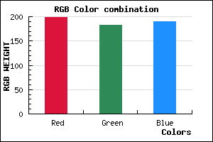 rgb background color #C7B7BE mixer