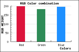 rgb background color #C7B7C4 mixer