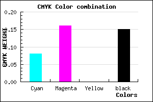 #C7B7D9 color CMYK mixer