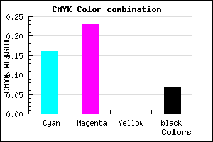 #C7B7ED color CMYK mixer