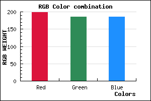 rgb background color #C7B9B9 mixer