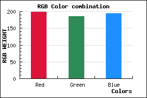 rgb background color #C7B9C2 mixer
