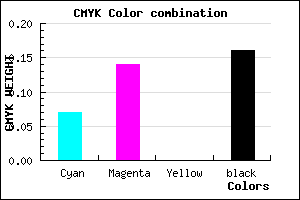 #C7B9D7 color CMYK mixer
