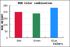 rgb background color #C7BCE8 mixer
