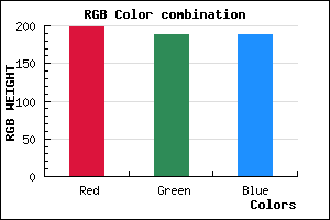 rgb background color #C7BDBD mixer