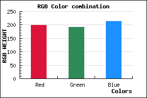 rgb background color #C7C0D6 mixer