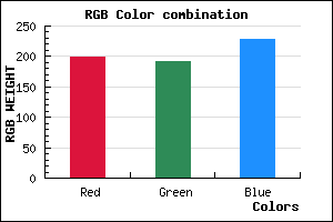 rgb background color #C7C0E4 mixer