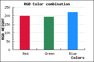 rgb background color #C7C1DD mixer