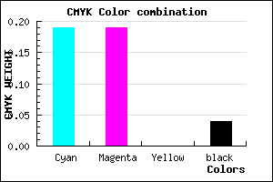 #C7C6F5 color CMYK mixer