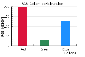 rgb background color #C71D7D mixer