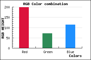 rgb background color #C74872 mixer