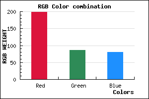 rgb background color #C75651 mixer