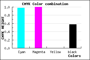 #02006C color CMYK mixer