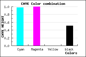 #02007C color CMYK mixer