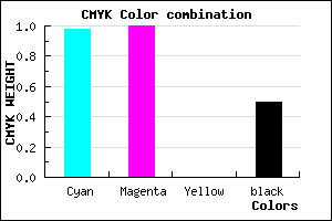 #02007F color CMYK mixer