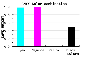 #020084 color CMYK mixer