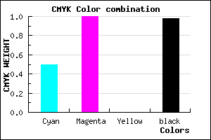 #020004 color CMYK mixer