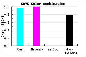 #020037 color CMYK mixer