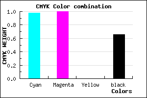 #020056 color CMYK mixer