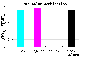 #020117 color CMYK mixer