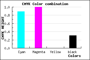#1400AF color CMYK mixer