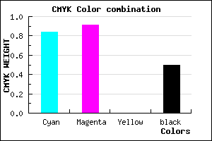 #140B7F color CMYK mixer