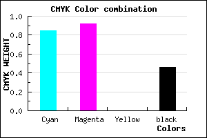 #140B89 color CMYK mixer