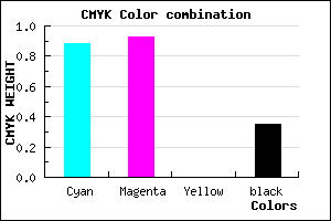 #140CA6 color CMYK mixer