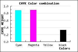#1412AA color CMYK mixer